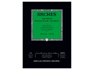 Arches Album di carta da Acquerello 300gr Grana Fine 100% Cotone