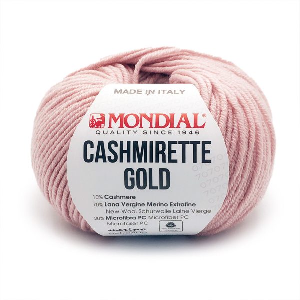 Cashmirette Gold Mondial Filato 70% Lana Vergine Merino Extrafine 20% Microfibra PC 10% Cashmere