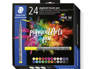 Pigment Arts Brush Pen Staedtler set 24 Colori