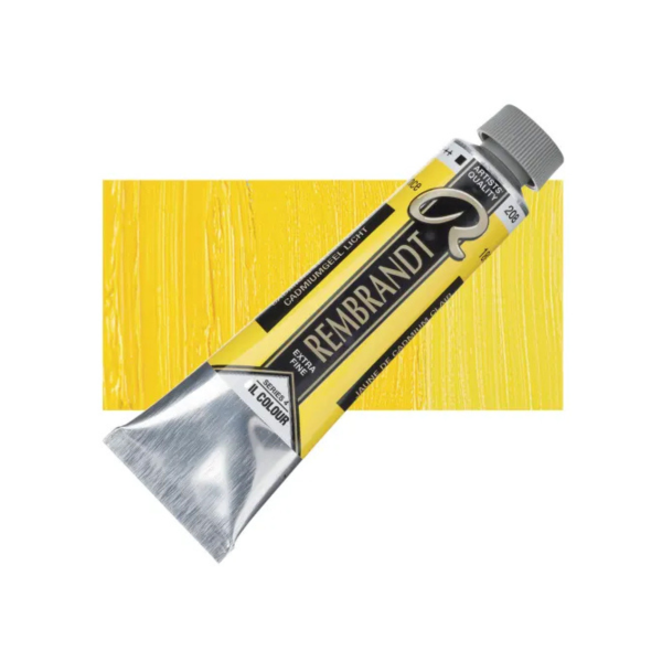 Colore a Olio Extrafine Rembrandt Royal Talens 208 Cadmium Yellow Light