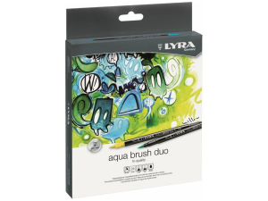 Aqua Brush Duo Lyra Pennarelli a Doppia Punta set 24 Colori