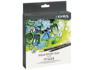 Aqua Brush Duo Lyra Pennarelli a Doppia Punta set 36 Colori