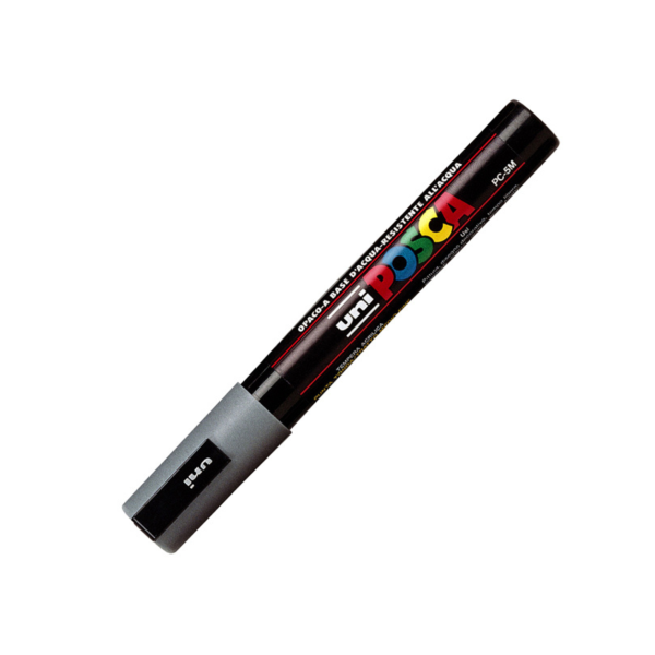 Marker UniPosca Grigio PC-5M Punta Media 1.8-2.5mm