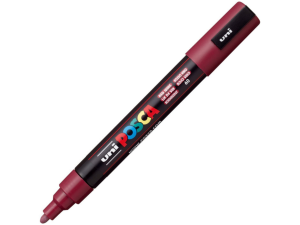 Marker UniPosca Rosso Vino PC-5M Punta Media 1.8-2.5mm