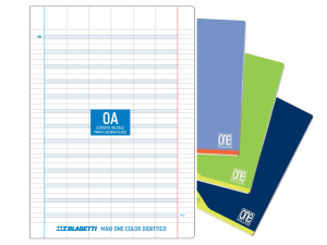 Quaderno Didattico Blasetti 0A