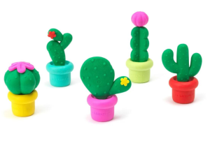 Gomme Profumate Free Hugs Legami Set di 5 Gomme Cactus