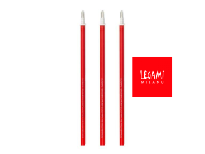 Refill per Penna Gel Cancellabile Legami Erasable Pen 3 Ricariche Rosso